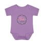 Pink Milestone Wreath Onesie-Four Weeks