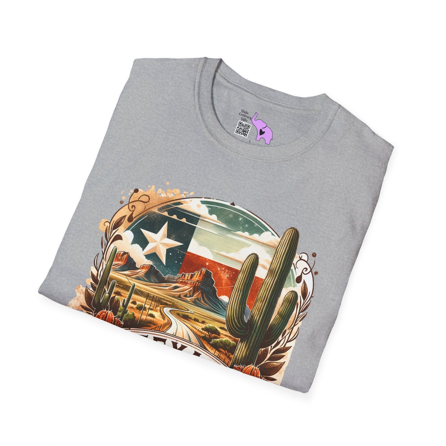 Texas Desert Roads 3 Adult Unisex Tshirt