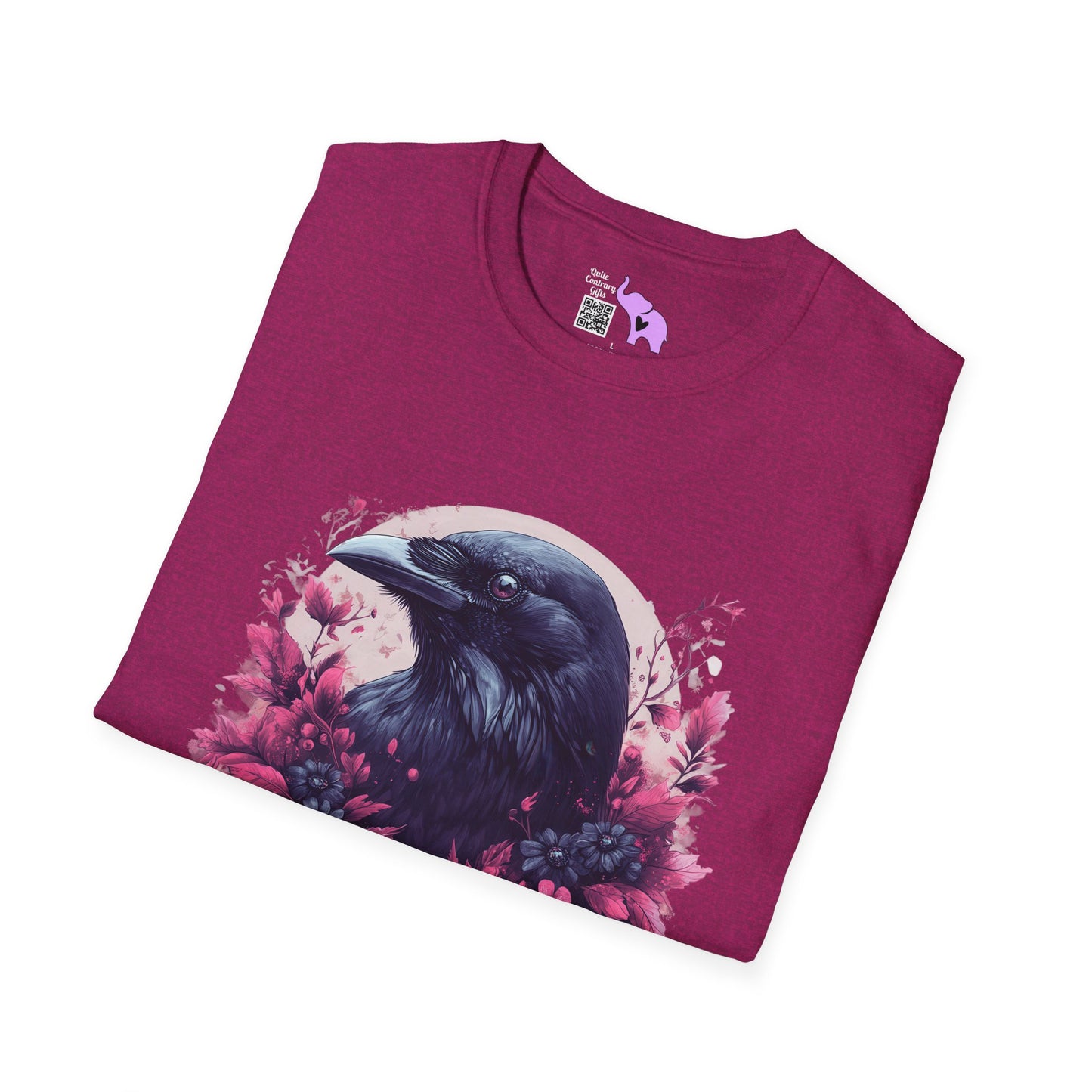 Floral Raven Adult T-shirt