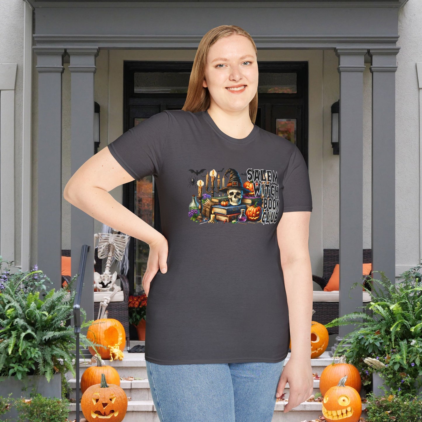 Salem Witch Book Club (3) Adult T-shirt