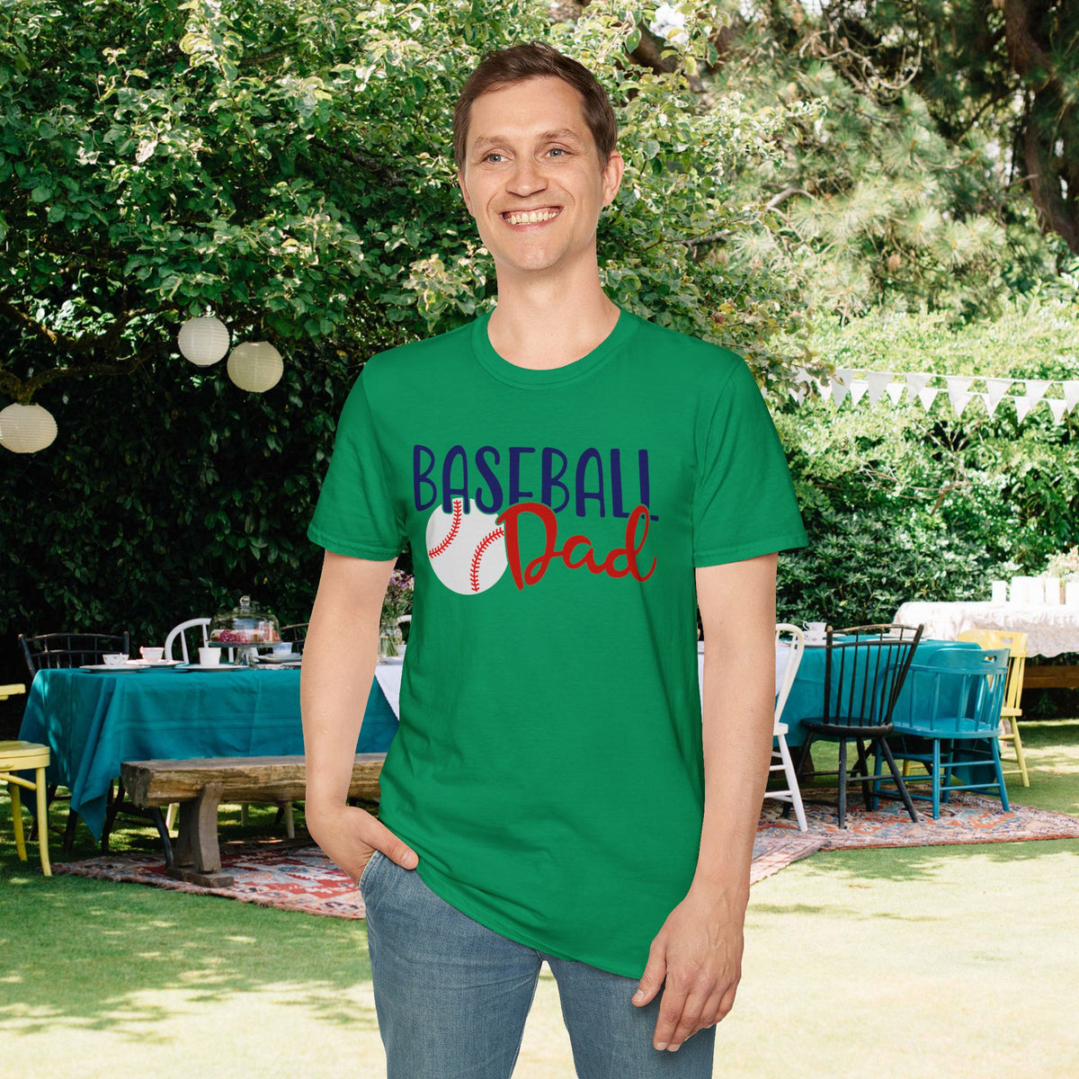 Baseball Dad Adult T-shirt