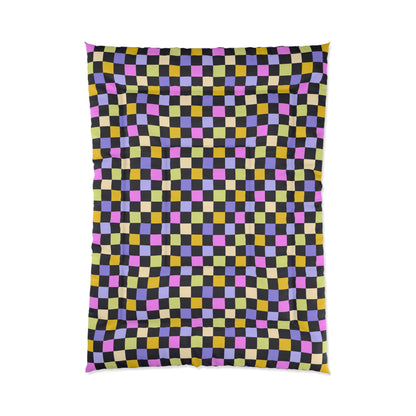 Joyful Checkerboard Comforter