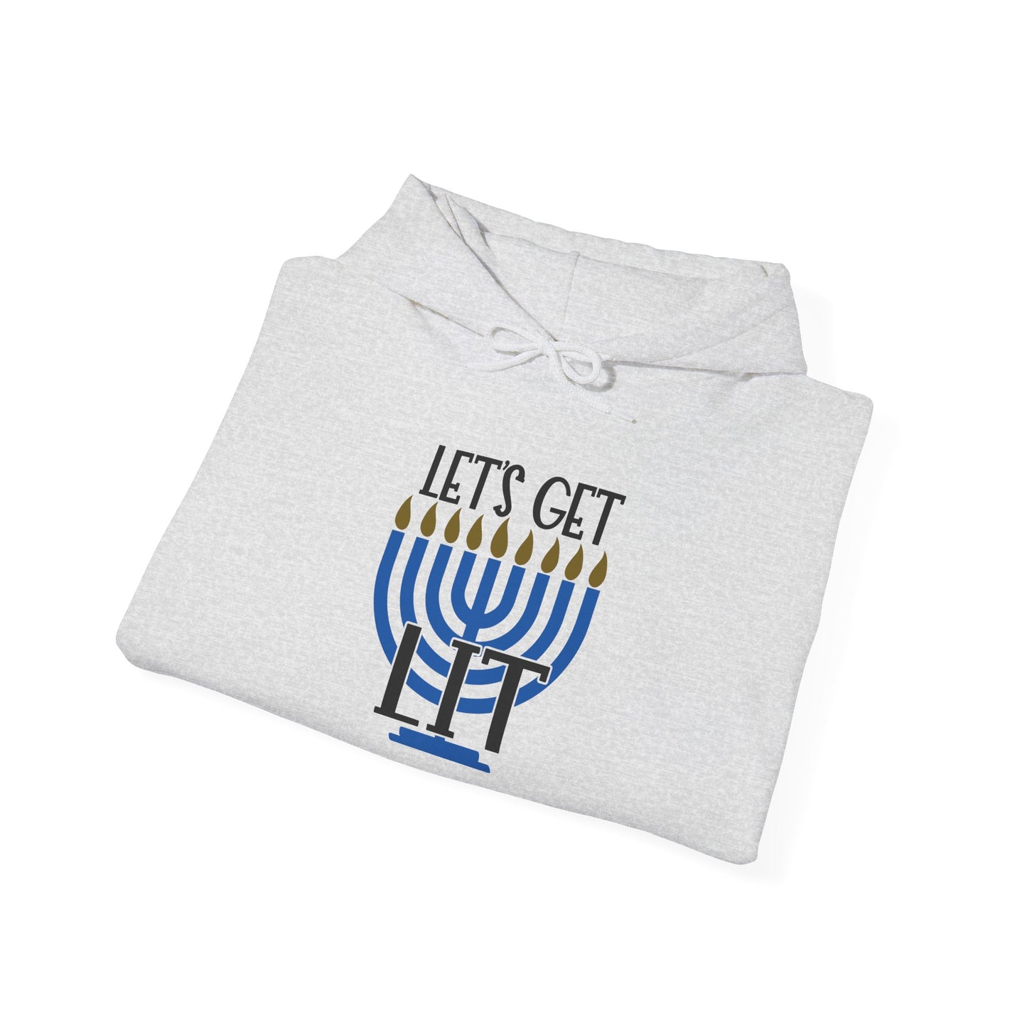 Lets Get Lit Menorah Adult Heavy Blend™ Hooded Sweatshirt