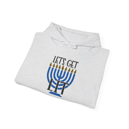 Lets Get Lit Menorah Adult Heavy Blend™ Hooded Sweatshirt