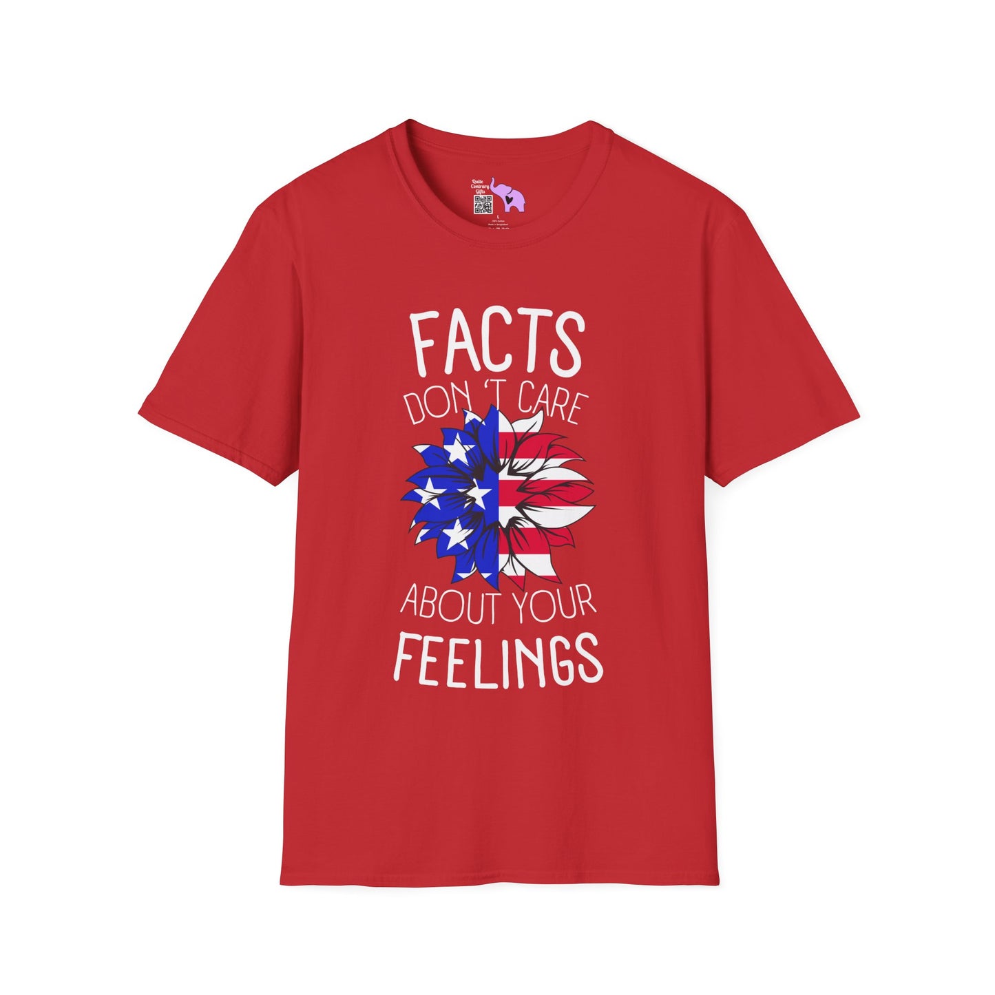 Facts Don't Care About Your Feelings American Flag Adult T-shirt