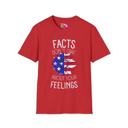 Facts Don't Care About Your Feelings American Flag Adult T-shirt