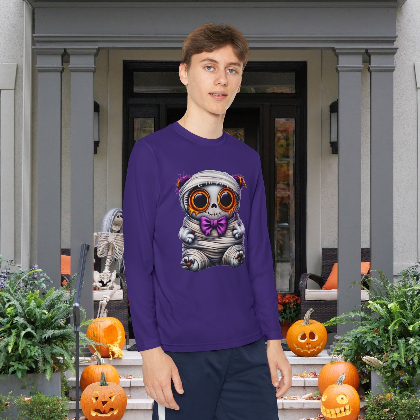 Mummy Bear Youth Long Sleeve Tee