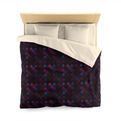 Velvet Patchwork Print Microfiber Duvet Cover