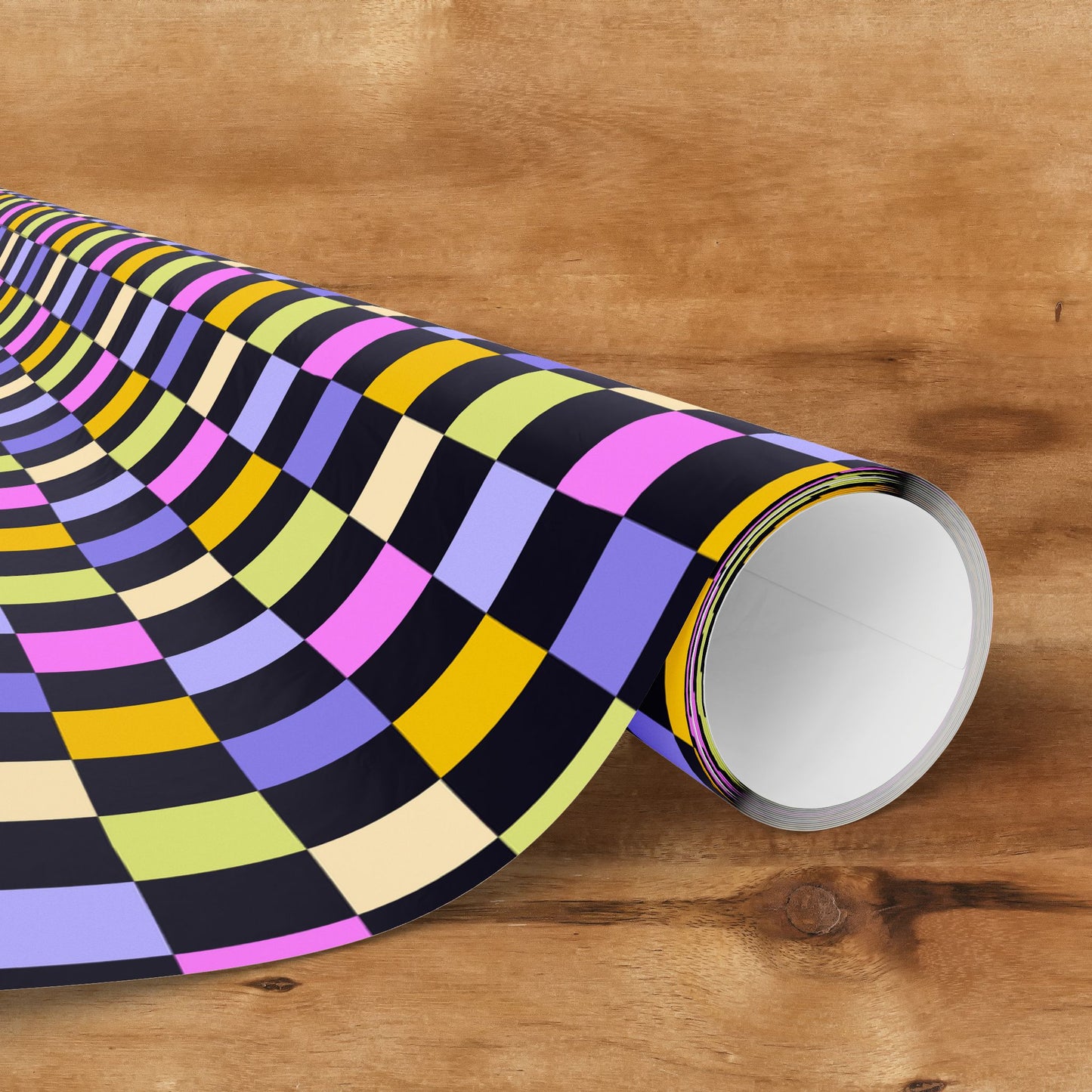 Joyful Checkerboard Gift Wrap