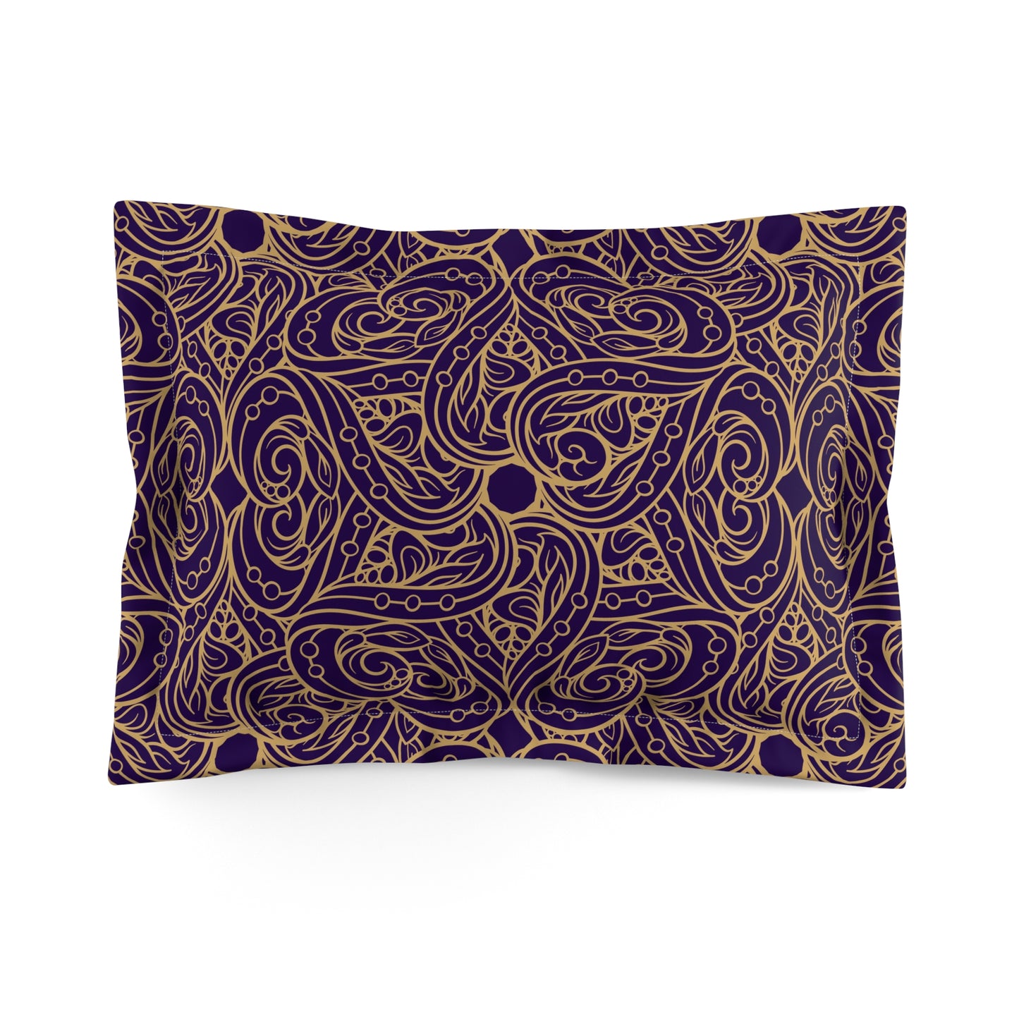 Oriental Purple/Gold Floral Basic Bedding Set