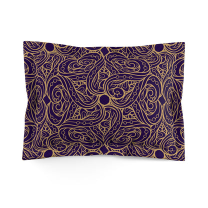 Oriental Purple/Gold Floral Basic Bedding Set