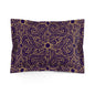 Oriental Purple/Gold Floral Microfiber Pillow Sham