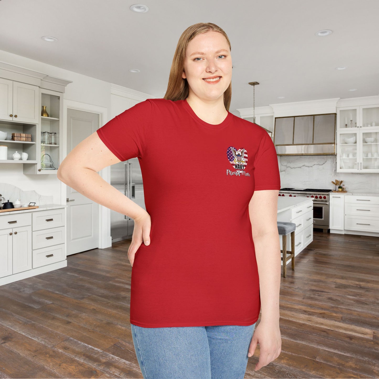 Proud Mom of Sailor US Navy Daughter Adult T-shirt