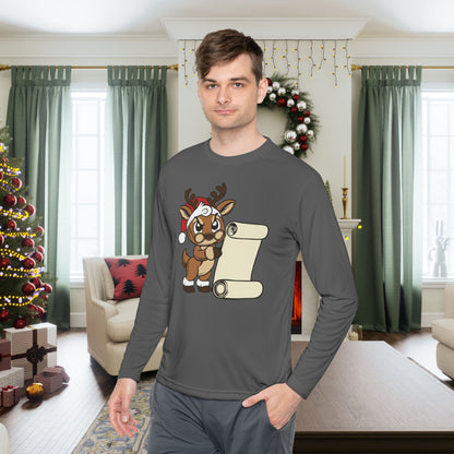 Reindeer Claus Adult Long Sleeve Tee