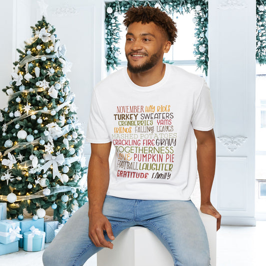 November Words Adult T-shirt
