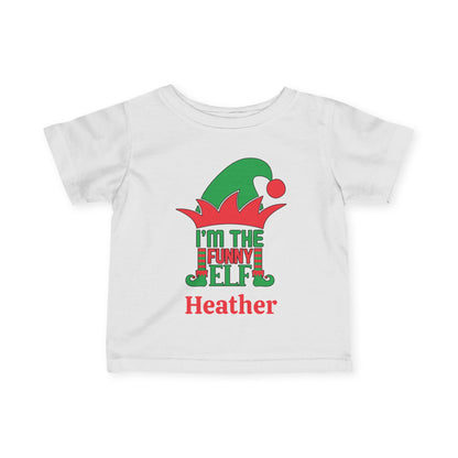 I'm The Funny Elf Personalized Infant Soft T-Shirt