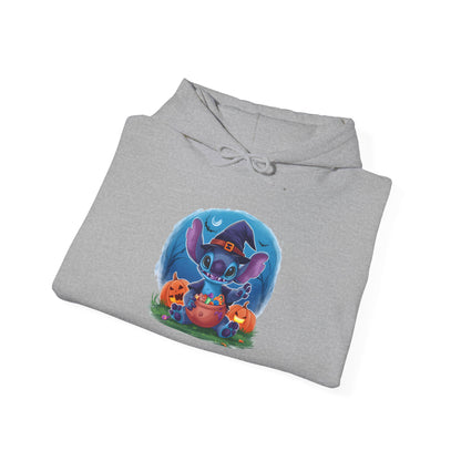 Spooky Stitch w/Pumpkins Heavy Blend™ Hooded Sweatshirt