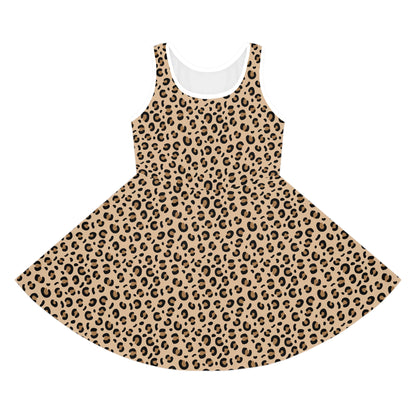 Cheetah Print Girls' Sleeveless Sundress