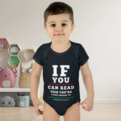 If You Can Read This Eye Chart Infant Baby Rib Bodysuit