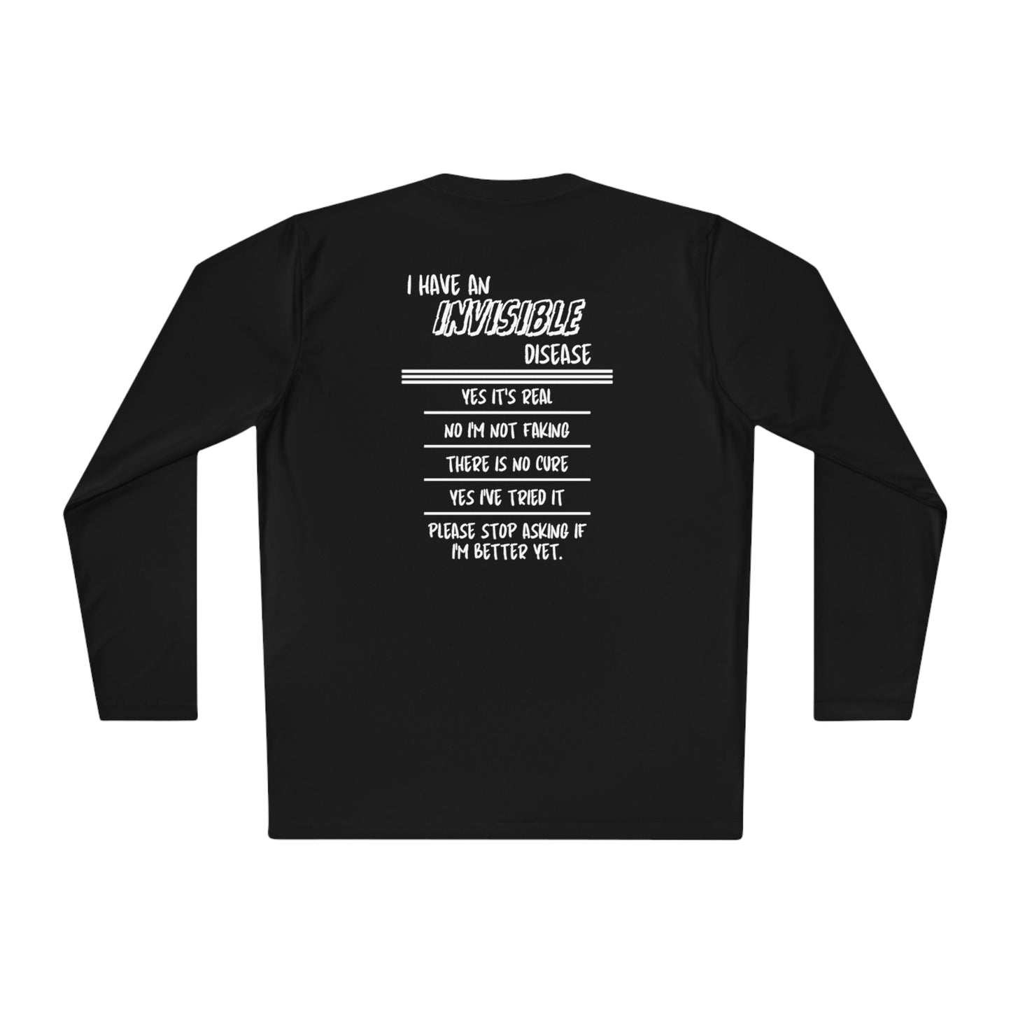 I'm An Invisible Warrior Chronic Illness Lightweight Long Sleeve Tee