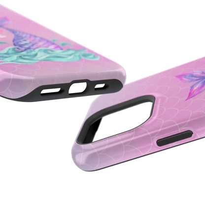 Pink Mermaid Life MagSafe® Compatible Tough Case for iPhone