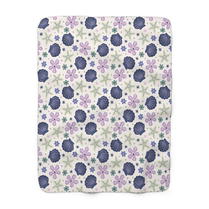 Shellflower Cove Fleece Blanket