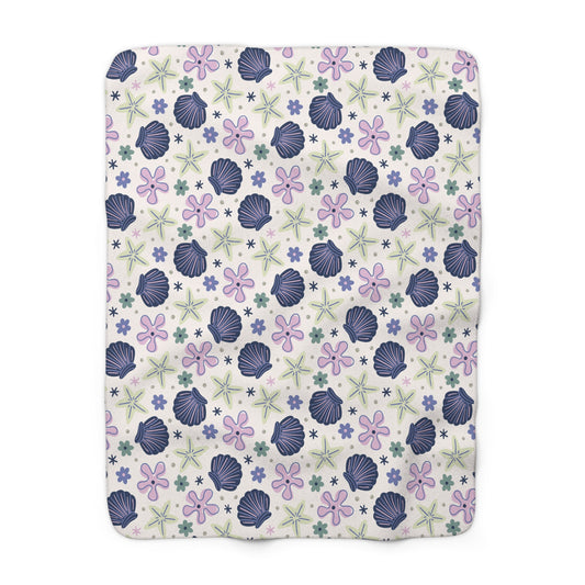 Shellflower Cove Fleece Blanket