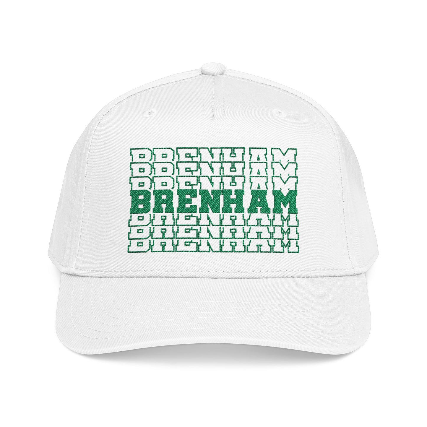 Brenham Stacked Letters Mid Profile Baseball Cap