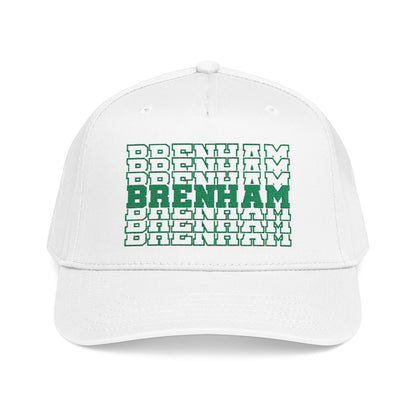 Brenham Stacked Letters Mid Profile Baseball Cap