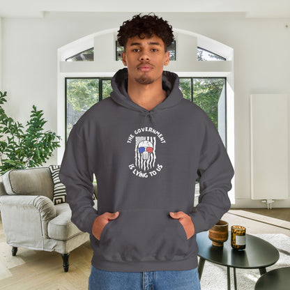 The Government is Lying To Us Skull Heavy Blend™ Hooded Sweatshirt