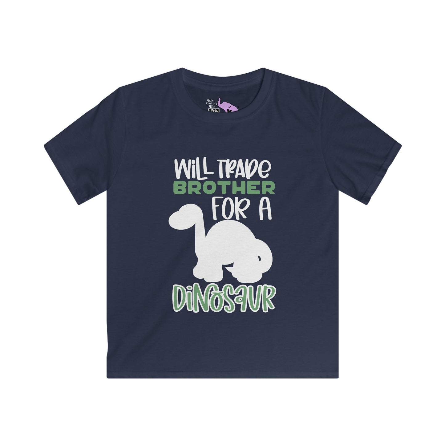 Will Trade Brother For A Dinosaur Kids Softstyle Tee