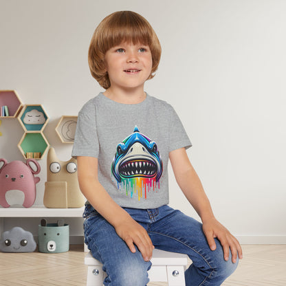 Colorful Shark Heavy Cotton™ Toddler T-shirt