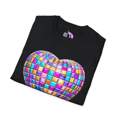 Heart in Blocks Adult T-shirt