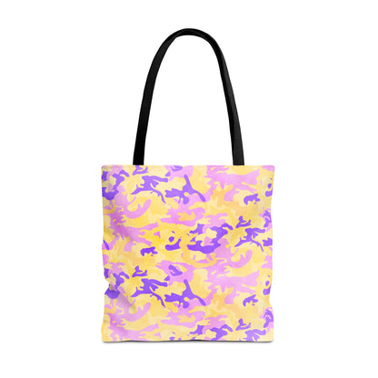 Peach Sorbet Camo Canvas Tote Bag