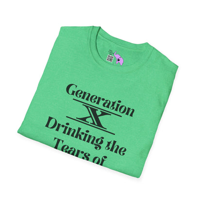 GenX Drinking Millennial Tears Adult T-shirt