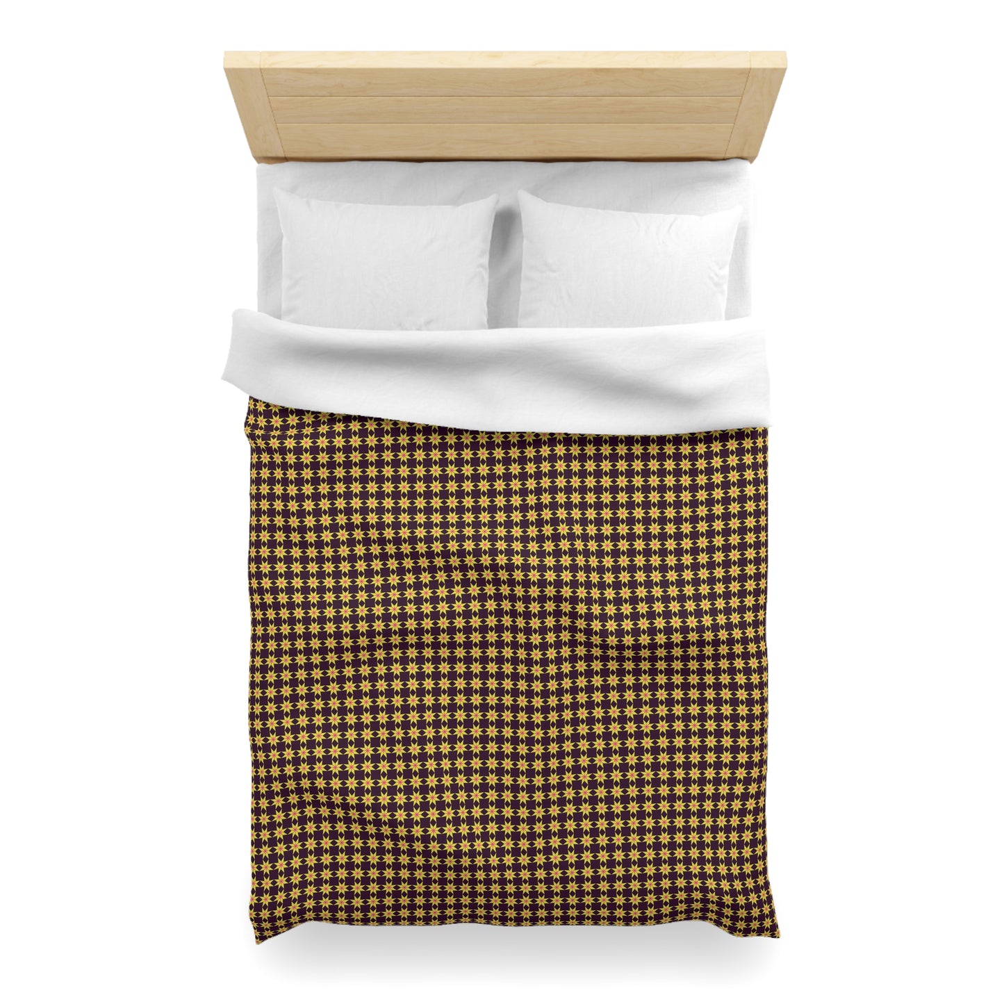 Golden Radiance Microfiber Duvet Cover