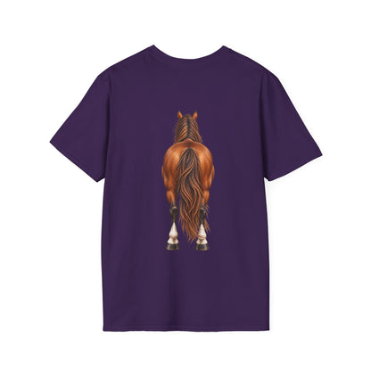 ""Front to Back Horse Lover Adult T-shirt