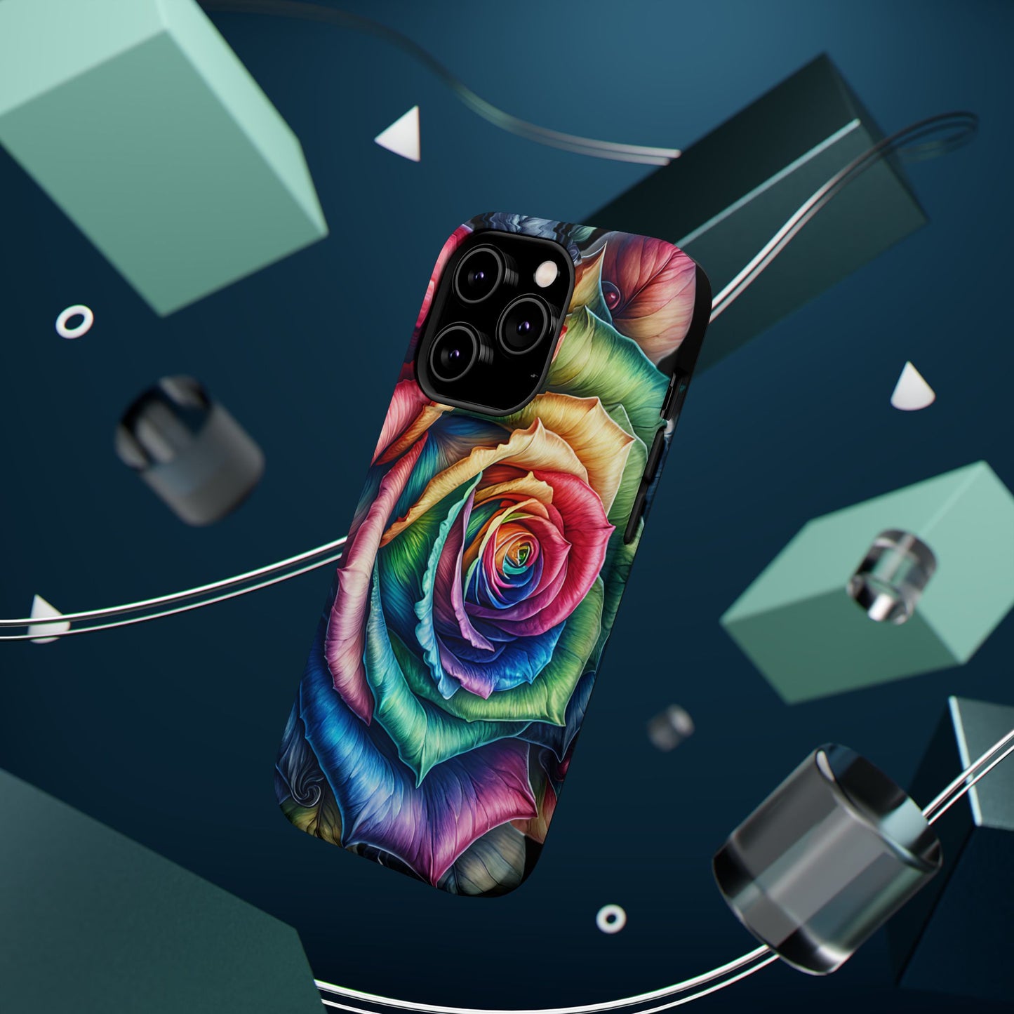 Colorful Rose MagSafe® Compatible Tough Case for iPhone