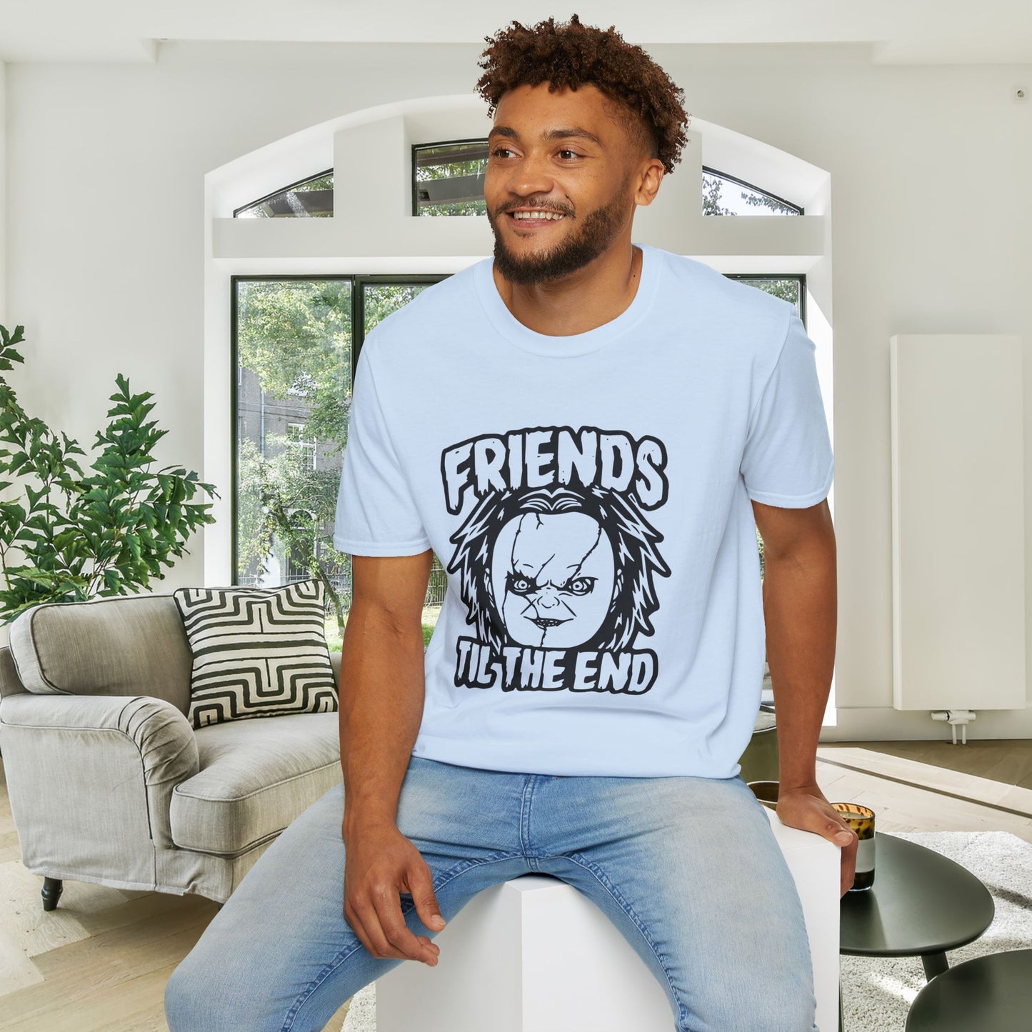 Chucky Friends Til The End Adult T-shirt