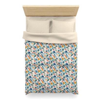 Watercolor Pebble Terrazzo Duvet Bedding Set