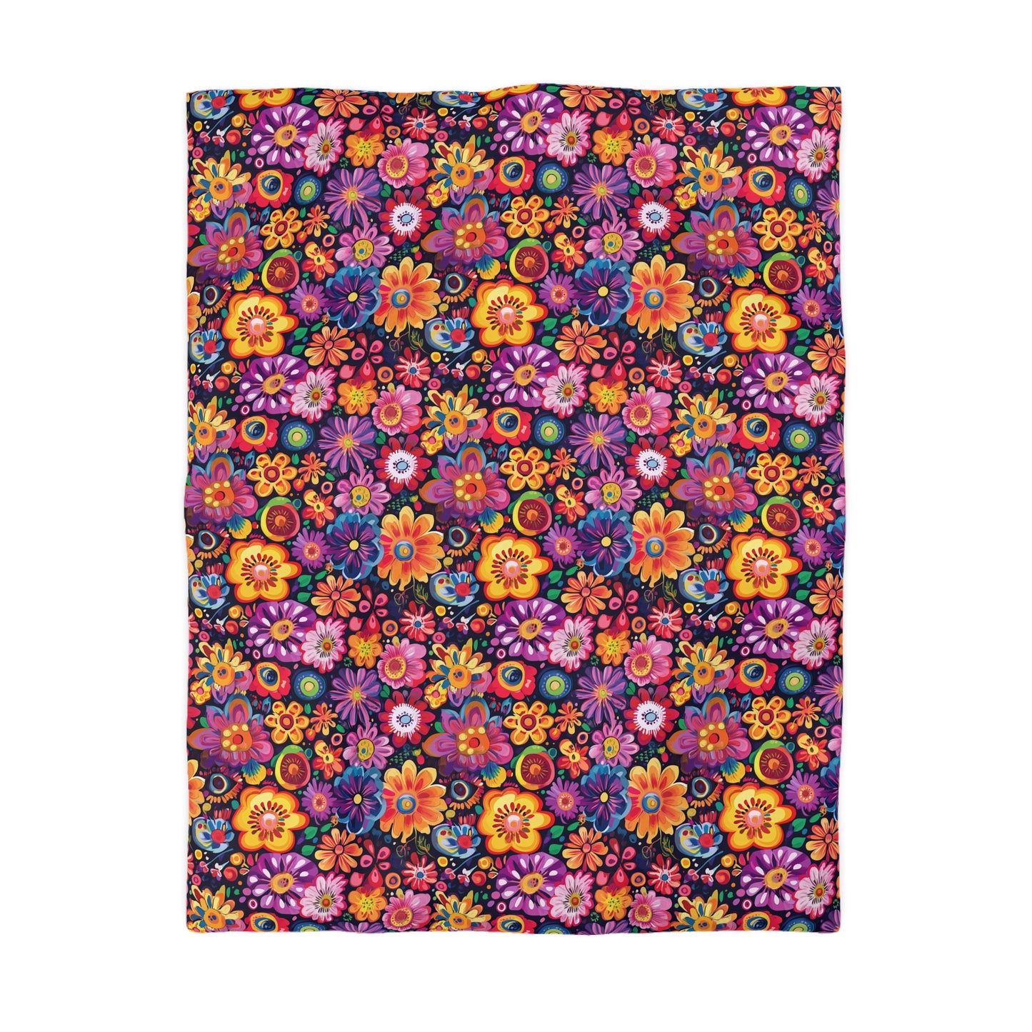 Floral Fiesta Microfiber Duvet Cover