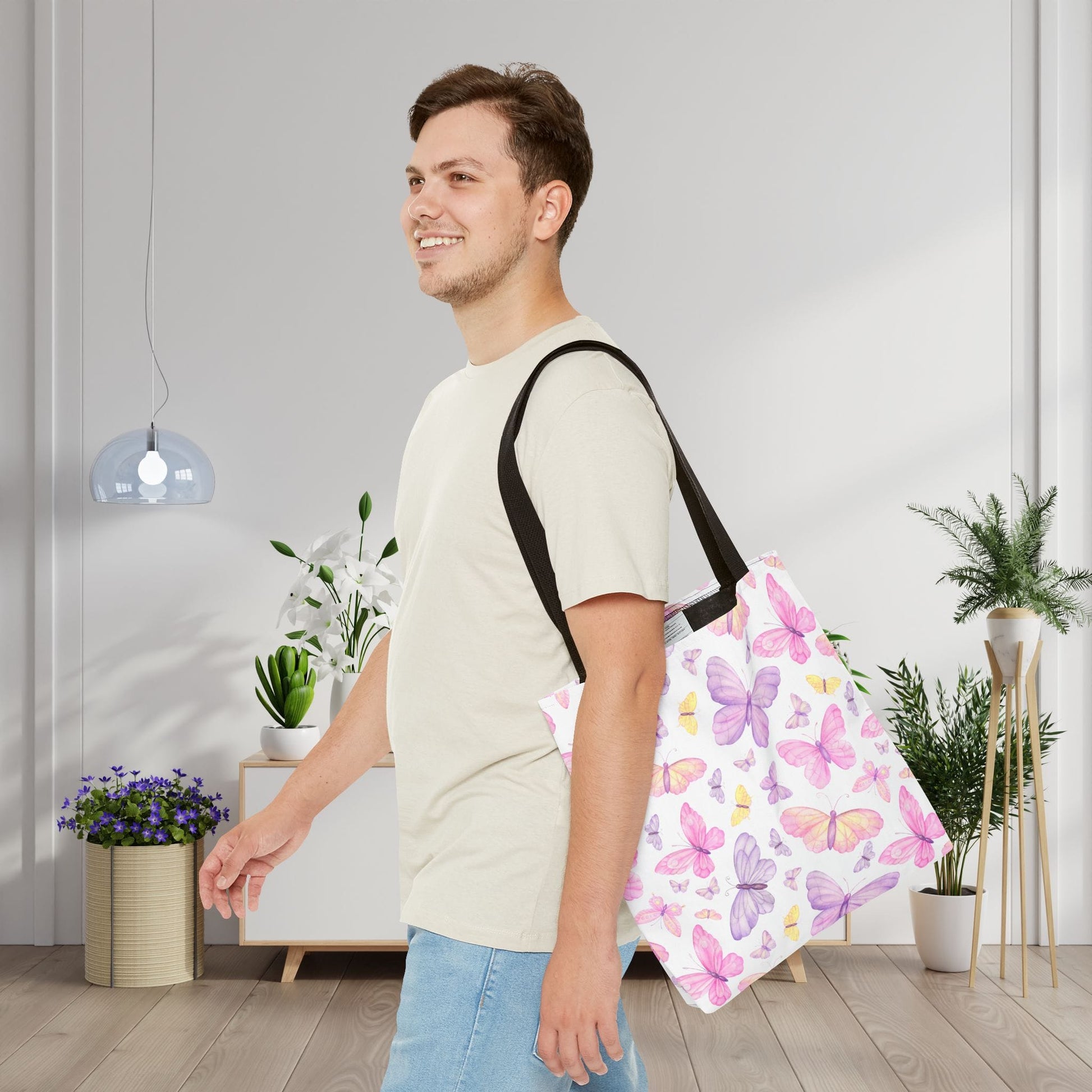 Pastel Butterfly Dreams Canvas Tote Bag