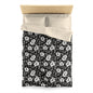 Black & White Daisies Microfiber Duvet Cover