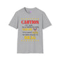 Caution My Son is a US Sailor I've Been Known to Brag (Mom) Adult T-Shirt
