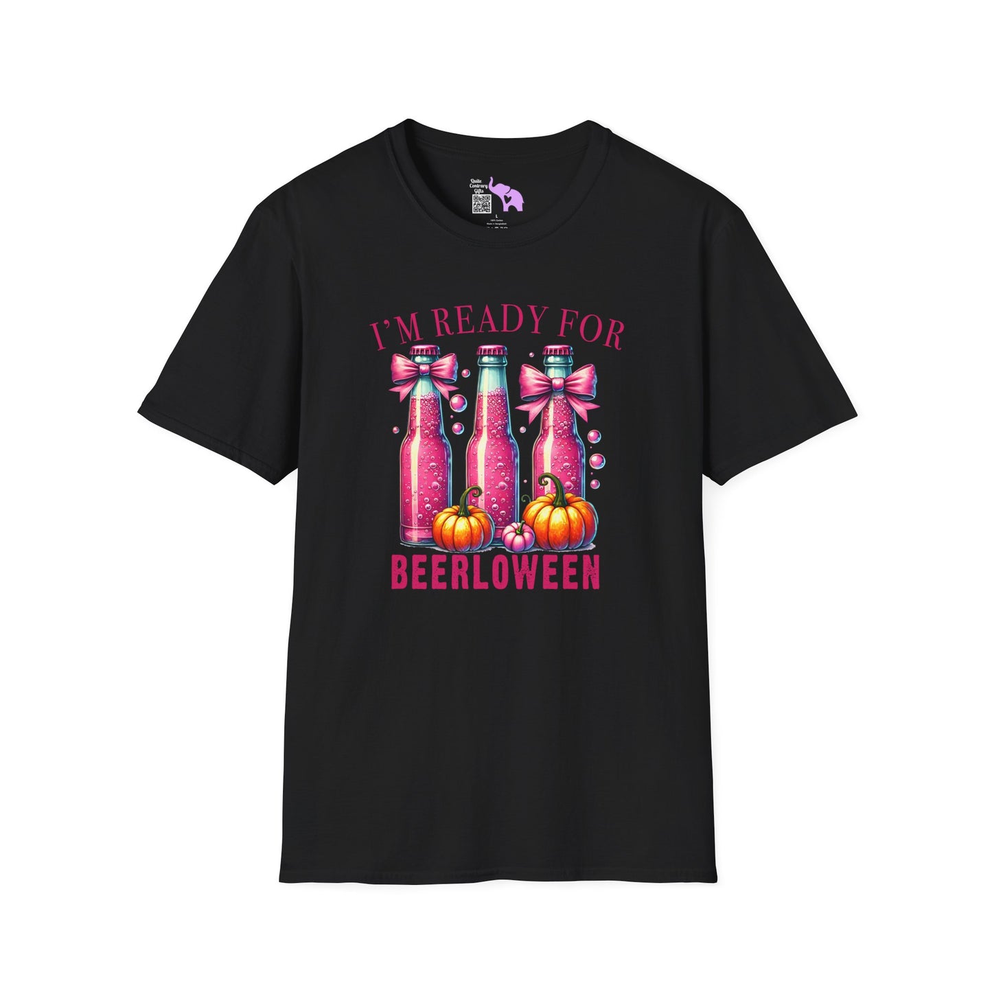 I'm Ready for Beerloween Pink Adult T-shirt