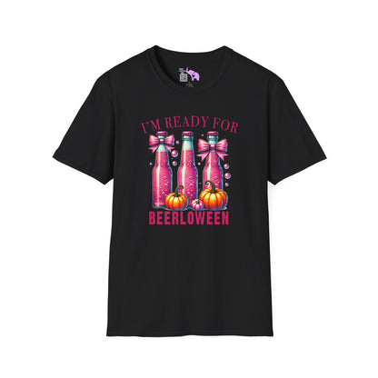 I'm Ready for Beerloween Pink Adult T-shirt