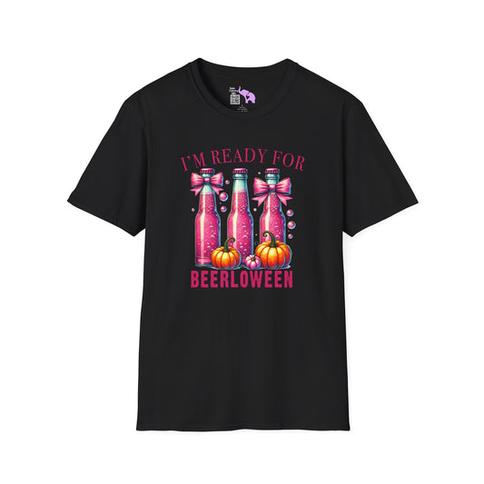 I'm Ready for Beerloween Pink Adult T-shirt