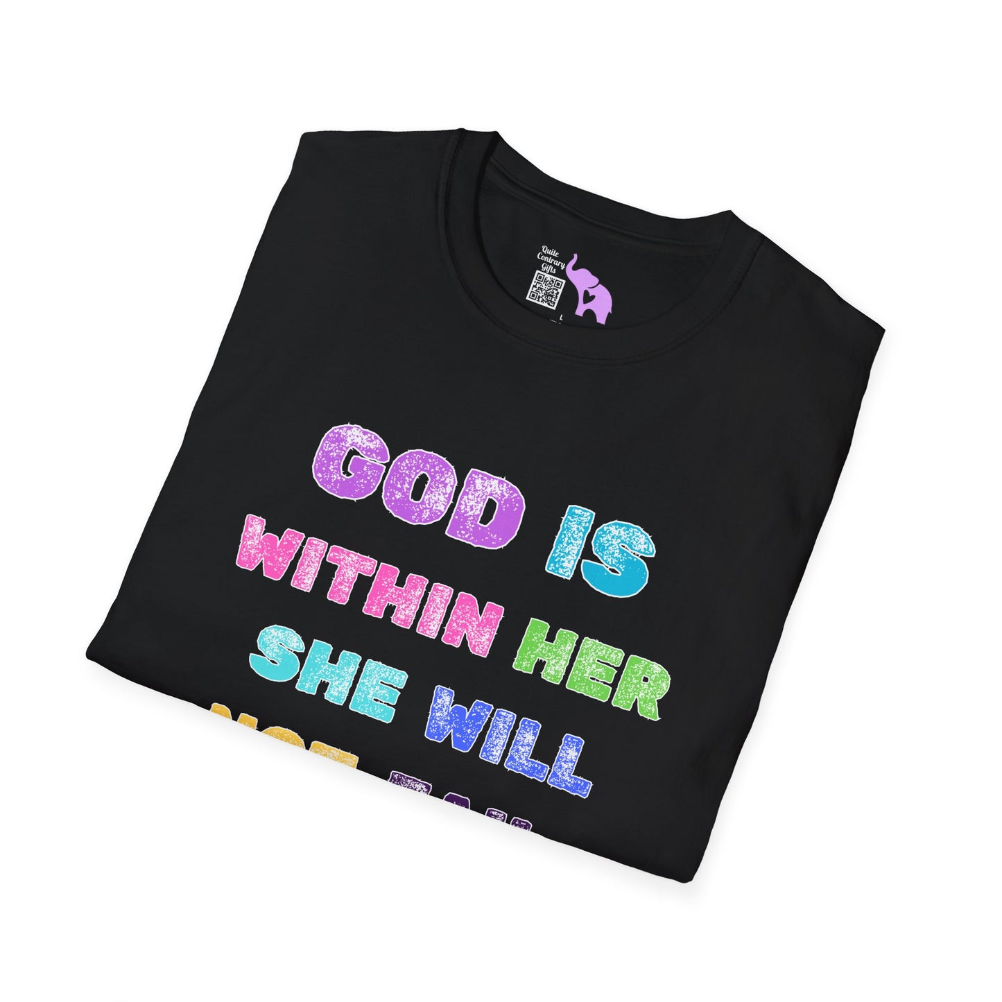 God Is Within Her She Will Not Fail Psalm 46:5 Adult T-shirt