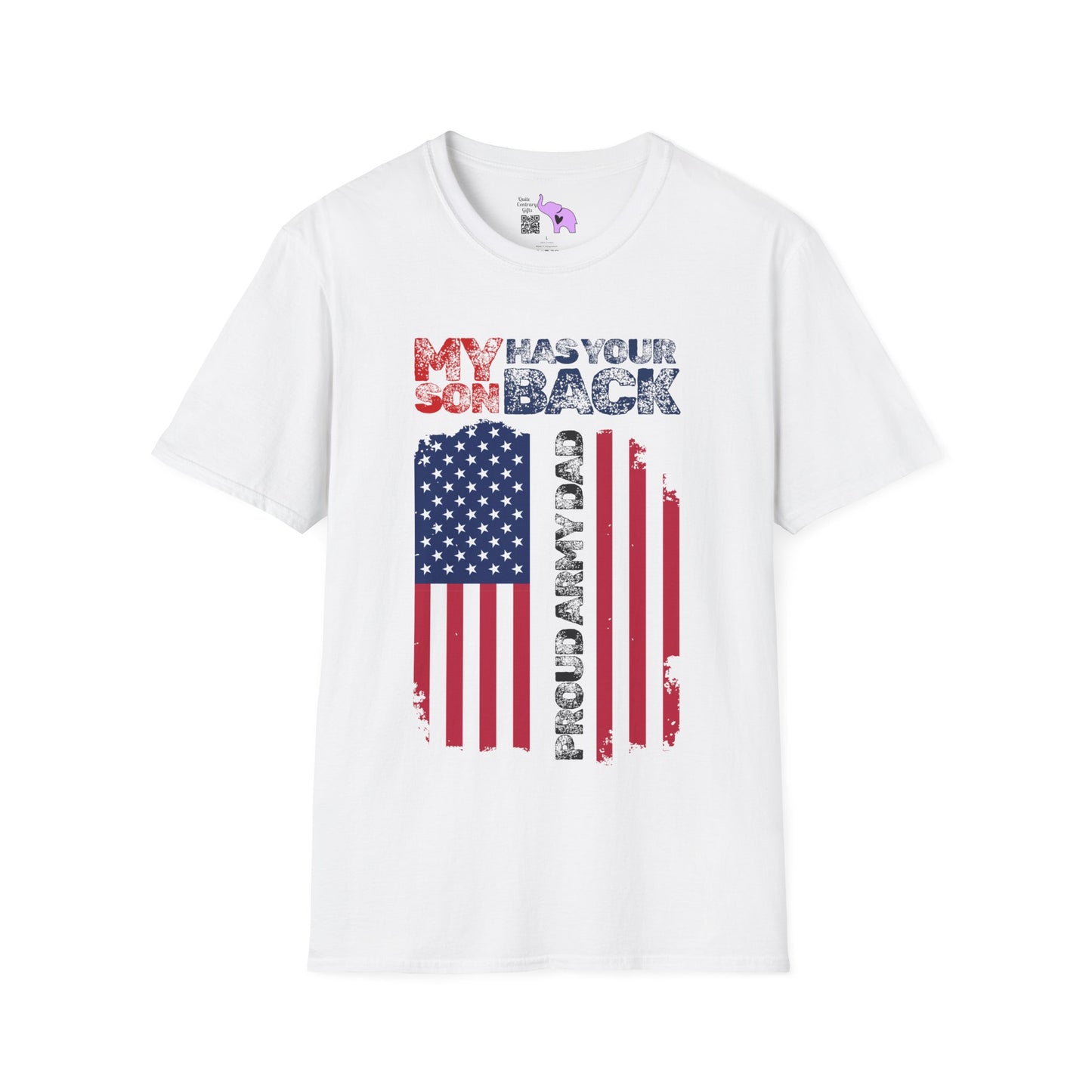 My Son Has Your Back Proud Army Dad Adult T-shirt