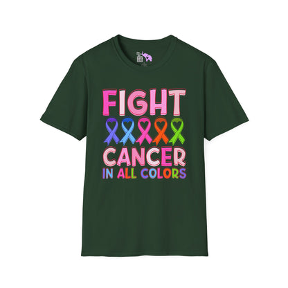 Fight Cancer in All Colors 6 Adult T-shirt